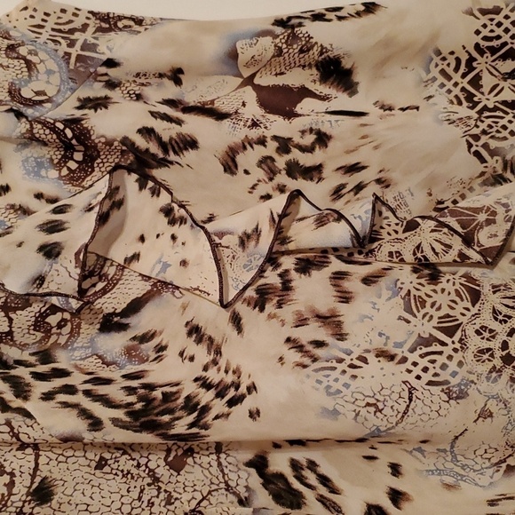 Vintage Freestyle Leopard Floral Print Fitted Women's Size Large - Picture 4 of 8